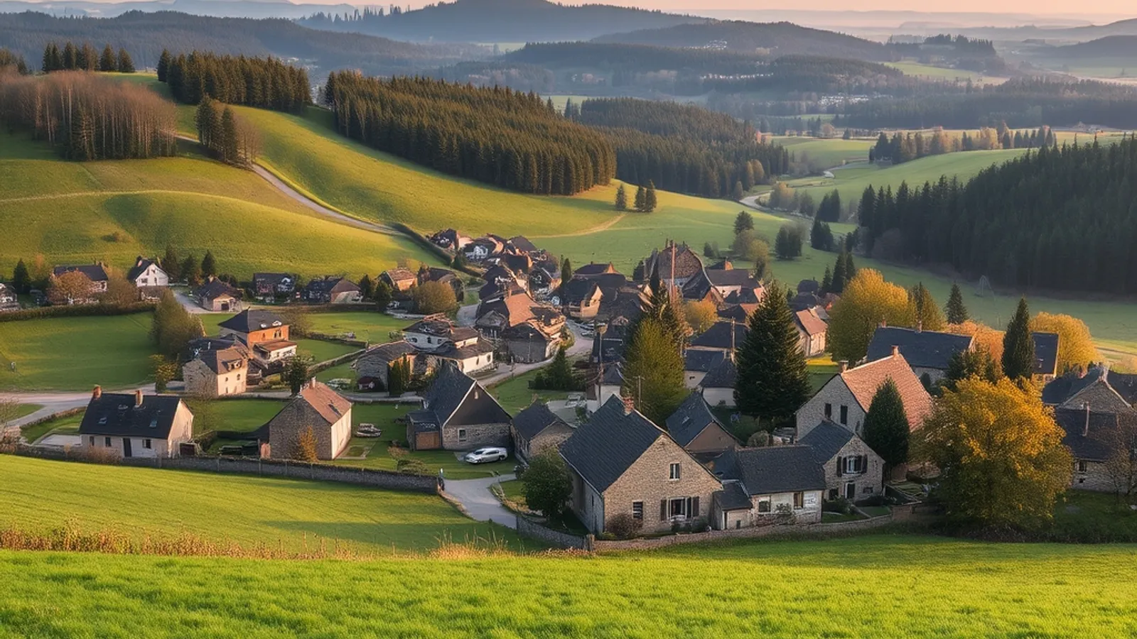 Paysage du Doubs en Bourgogne-Franche-Comté